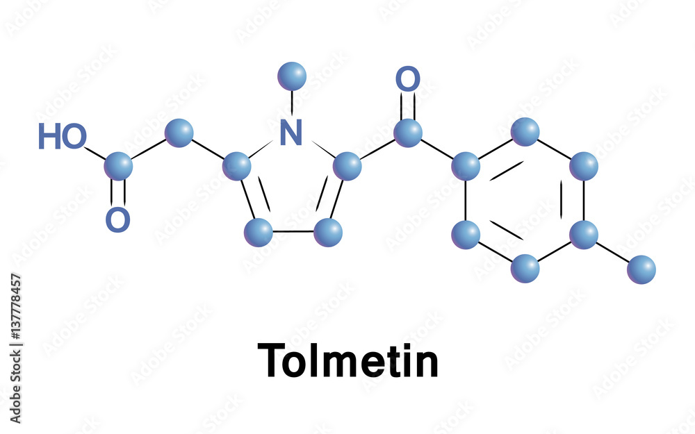 Poster Tolmetin is a non-steroidal anti-inflammatory drug of the heterocyclic acetic acid derivatives. It is used to reduce pain, swelling, tenderness and stiffness in osteoarthritis and rheumatoid arthritis