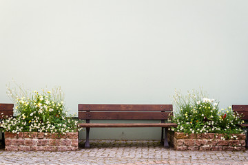 Bench by the house