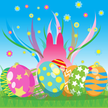 Easter vector image for your idea design