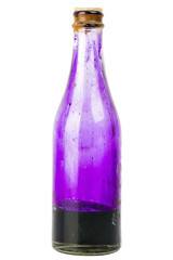 Old bottle with potassium permanganate