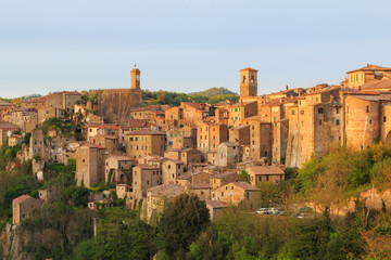 Sorano beautiful and cozy medieval town in the Grosseto of  province