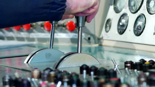 Lever movement on factory