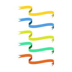 Obraz premium Ribbon green isolated