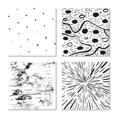 Ink hand drawn textures. Can be used for wallpaper, background of web page, scrapbook, party decoration, t-shirt design, card, print, poster, invitation, packaging and so on.