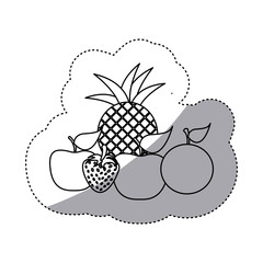 fruits icon stock image, vector illustration design