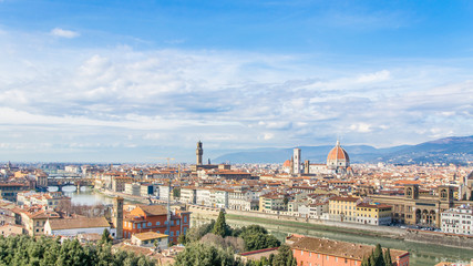 Fototapeta na wymiar View on the Florence, Tuscany, Italy