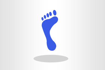 Fototapeta na wymiar Illustration of human footprint