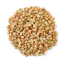 Buckwheat isolated on white background