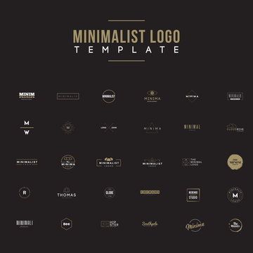 Minimalist Logo design set 