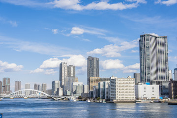 Obraz premium ベイエリアの高層マンション