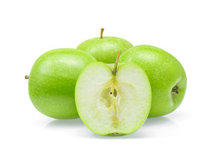 Green apple isolated on white background