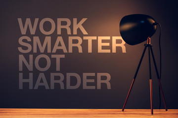 Work smarter not harder motivational quote