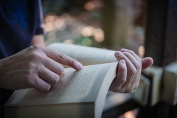 Fototapeta premium reading a book