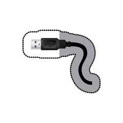 Fototapeta na wymiar USB connection icon image design, vector illustration