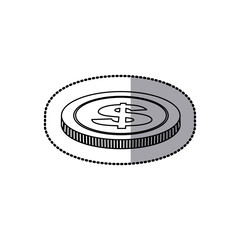 Fototapeta na wymiar coin icon stock image, vector illustration design