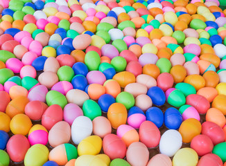 The Colorful easter eggs