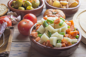 Tapas typical food in Spain