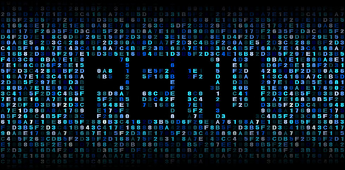 Peru text on hex code illustration