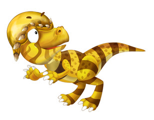cartoon dinosaur - isolated - illustration for children