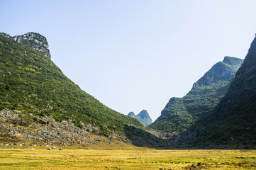 The mountains scenery in autumn