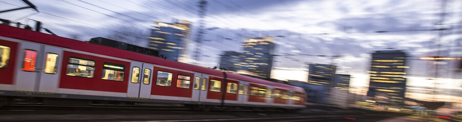 speeding passenger train