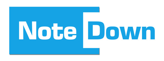 Note Down Blue Abstract Bar 