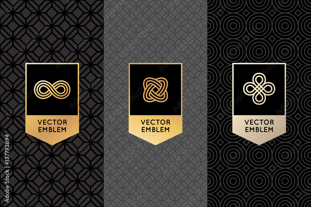 Poster Vector set of design elements, labels and frames
