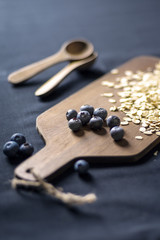 Blueberries and oats