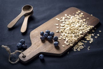 Blueberries and oats
