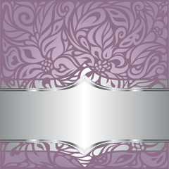 Floral wedding violet vector holiday background design