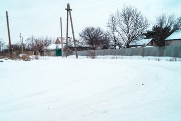 snowy street