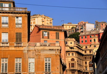 Blick in die Altstadt von Genua