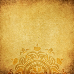 Mandala   oriental ornament on golden grunge backround  © reichdernatur