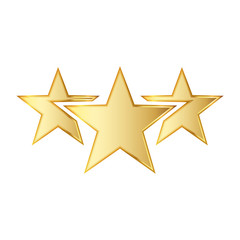 Obraz premium Golden stars. Vector illustration.