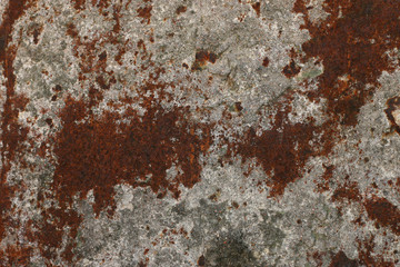 Rusty iron, sheet metal fence texture