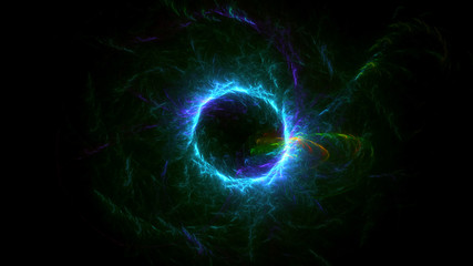 3D rendering abstract fractal light background