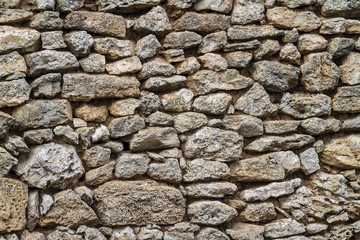 part of a stone wall, for background or texture.