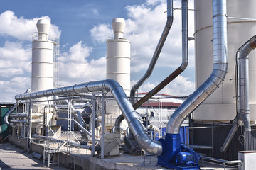 Technik einer Fabrikanlage