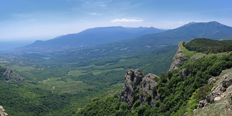 Fototapeta na wymiar Mount Demerdzhi in the Crimea