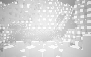 Fototapeta premium Abstract Architecture. 3D illustration. 3D rendering 