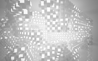 Abstract Architecture. 3D illustration. 3D rendering 