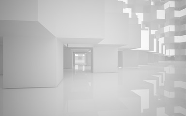 Abstract Architecture. 3D illustration. 3D rendering 