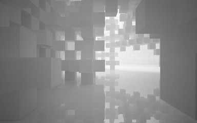 Abstract Architecture. 3D illustration. 3D rendering 