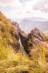 Mountain view of Phu Chi Fa at Chiangrai province