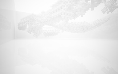 Abstract Architecture. 3D illustration. 3D rendering 