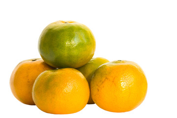 Fresh orange fruit isolated