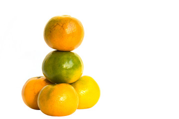 Fresh orange fruit isolated