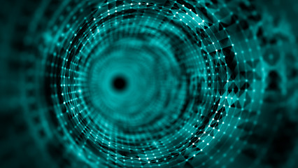 Time tunnel, computer generated abstract fractal background