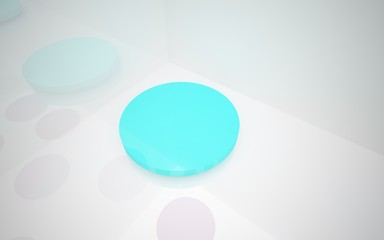 Abstract Architecture. Concept of organic architecture.3D illustration. 3D rendering