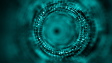 Time tunnel, computer generated abstract fractal background